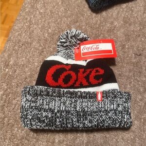 Coca-Cola Red and Black Knit Scarf